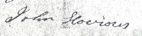 John H.Hovious' signature, 1818