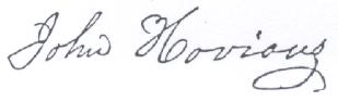 John Hovious' signature